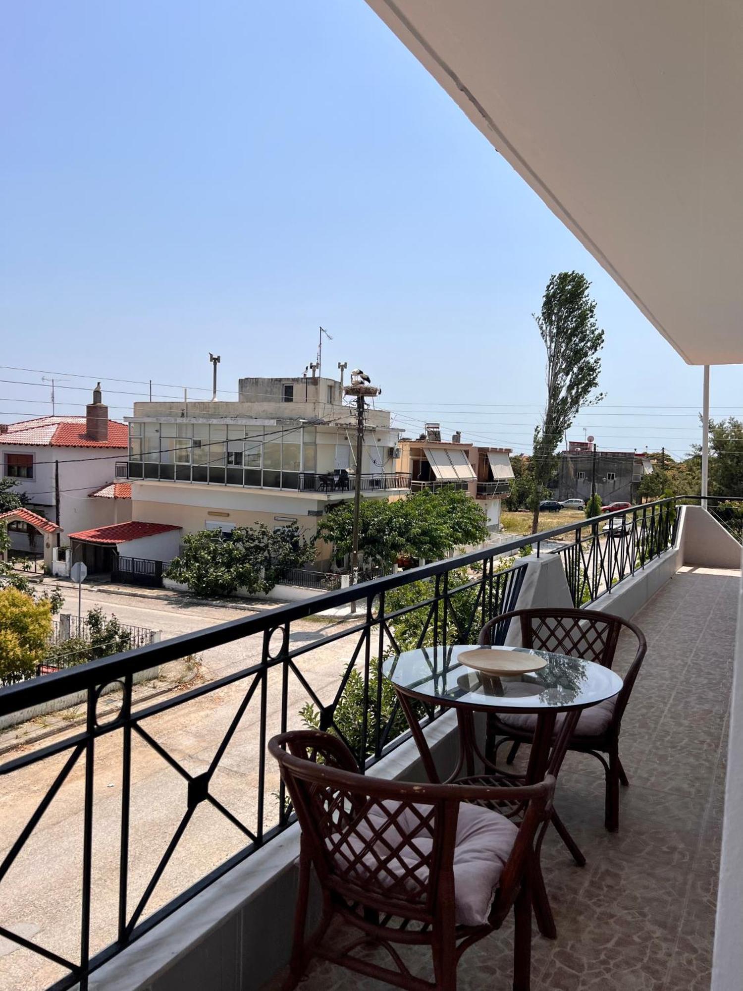 Dimitra House Entire Apartment With Balcony And View Pherrai Exterior foto